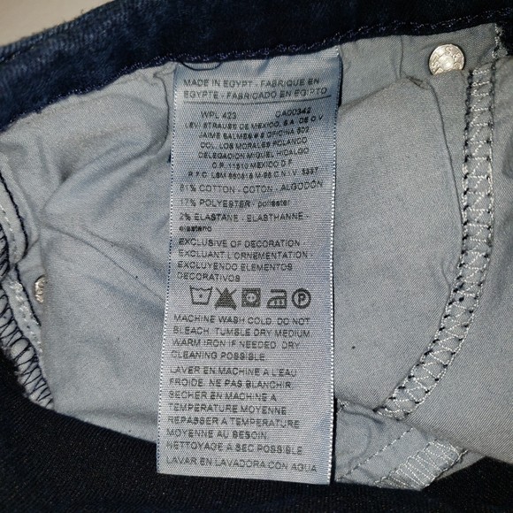 Levis Signature Curvy Boot Cut Dark Wash Size 4S - Picture 5 of 7